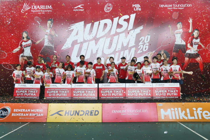 Pengumuman peraih Super Tiket dan Super Tiket Tambahan menjadi momen yang menandai keberhasilan para atlet muda melewati proses seleksi sekaligus membuka kesempatan untuk melanjutkan pembinaan bersama PB Djarum.